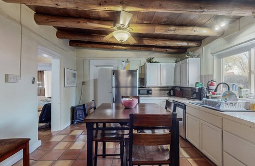 South Capitol House | Private Adobe Haven: Gated Railyard Oasis with Outdoor Charm