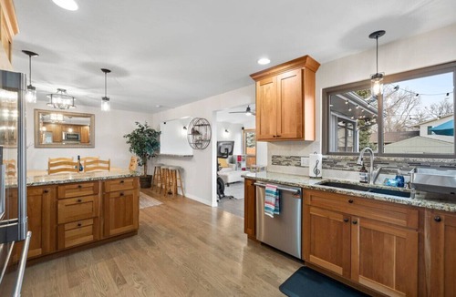 Arvada House | Private Heated Pool~Lakefront~Kitchenette~Sleeps 12~Peloton Bike!