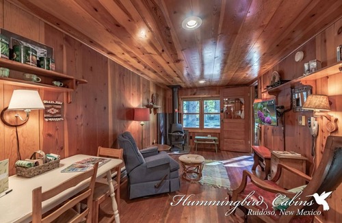 Ruidoso Cabin | Rainbow Oaks 'Free from Disturbance' a quiet haven on 3 acres and PET FRIENDLY