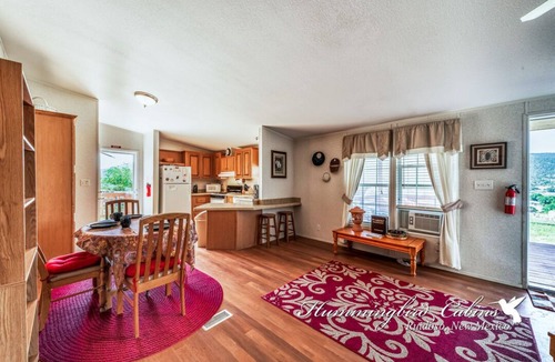 Ruidoso Downs House | Redman! A single level, cozy cabin on a hill with a direct view of the Ruidoso Downs Racetrack!