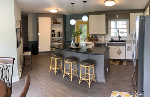 Bemus Point House | Secluded Chautauqua Lake House, private dock & beach, short stroll to town!