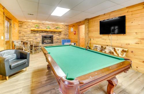 Cherry Log House | Secluded Cherry Log Cabin with Hot Tub and Swings!