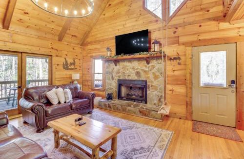Cherry Log House | Secluded Cherry Log Cabin with Hot Tub and Swings!