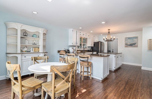 Berrien Springs House | Serene lakefront retreat with an expansive deck, dock access, game room, & AC