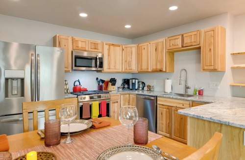 University Area Apartment | Shared Yard + Fire Pit: Airy Anchorage Apt!