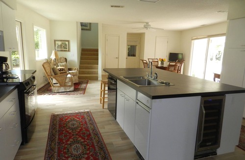 Oceanside House | Short walk to beach, pool in full sun, golf view, bright open home, Pet Friendly