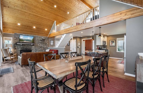 McHenry House | Ski to Shore Chalet | Lake Views, Private Dock!