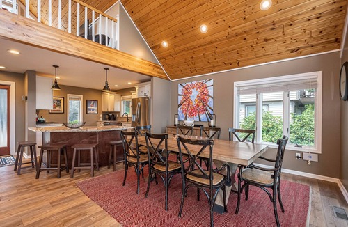 McHenry House | Ski to Shore Chalet | Lake Views, Private Dock!