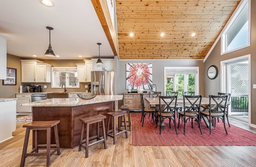 McHenry House | Ski to Shore Chalet | Lake Views, Private Dock!