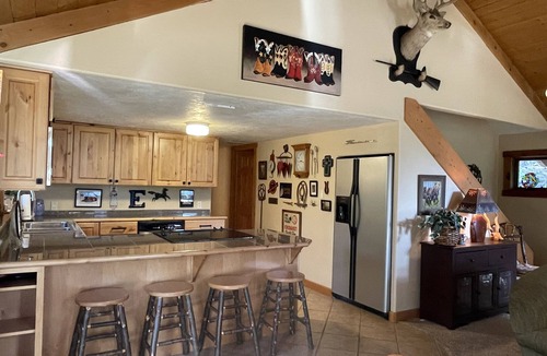 Bayfield Cabin | Slice of heaven! nn Log home w/huge deck & outstanding views on 7 acres w/creek