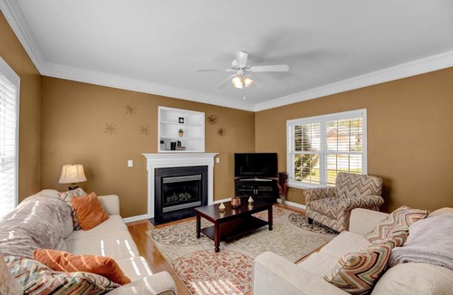 High Point Apartment | Spacious Family Home with Private Backyard, Grill, and Garage! Free high-speed Internet! Minutes from HPU and Furniture Market!