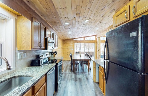 White Haven House | Spacious lakefront home w/private hot tub, pool table, patio, fire pit & grill