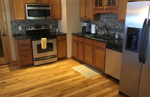 Estes Park Condo | Spacious Remodeled 2 Bedroom Loft with AC. On the River, location is unmatched.
