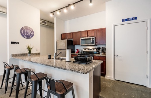 Downtown Memphis Apartment | Sports Fan's KING SUITE downtown with POOL & GYM