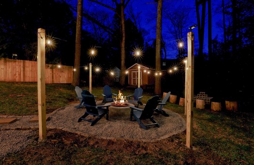 Saugerties House | Stylish Saugerties Retreat with Hot Tub + Game Room + Theater + Firepit