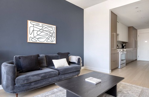 Shawmut Apartment | Stylish South End Studio w/W/D & Gym, nr Whole Foods, by Blueground