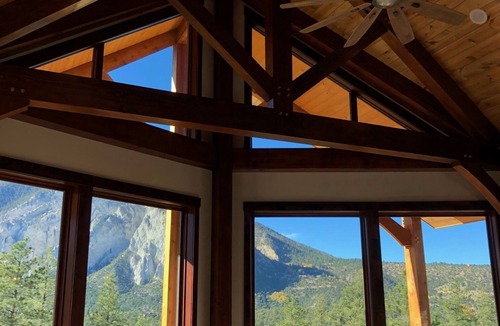 Nathrop House | Timber Frame Home with Spectacular View of Chalk Cliffs and Canyon