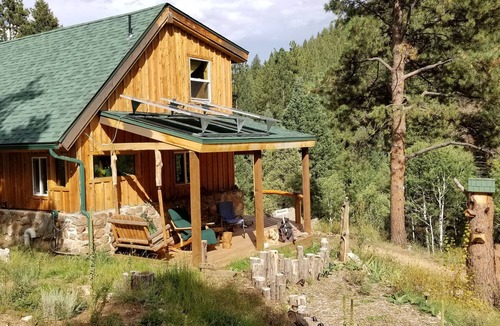 Pine Cabin | Timber Valley Cabin Off grid secluded hideaway, about an hour from Denver