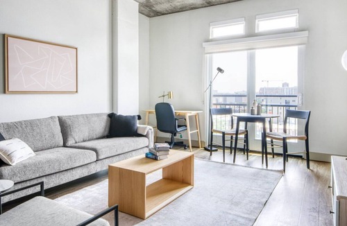 Ballpark Apartment | Trendy LoDo 1BR w/ Gym, Pool, W/D, 1 block to Coors Field, by Blueground