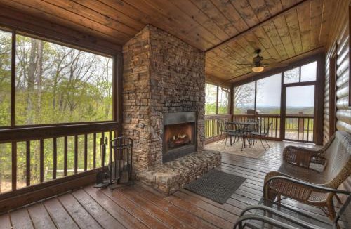 Raccoon Ridge House | View From The Top - Pet-Friendly Mountain View Blue Ridge Cabin - Stunning Views, Hot Tub, Shuffleboard, Foosball In The Aska Ad