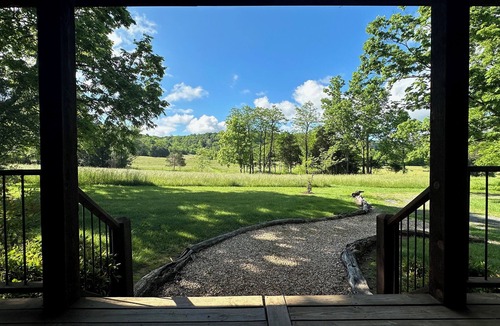 Rileyville Cabin | "Walden" Modern Cabin on 54 Riverfront Acres along Shenandoah River w/Hot Tub
