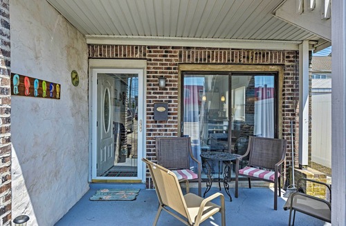 Brigantine Condo | Walk to Beach: Coastal Brigantine Condo w/Patio!