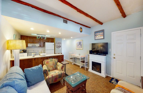 South Padre Island Condo | Waterfront condo near the beach with pool, hot tub & fireplace - dog-friendly