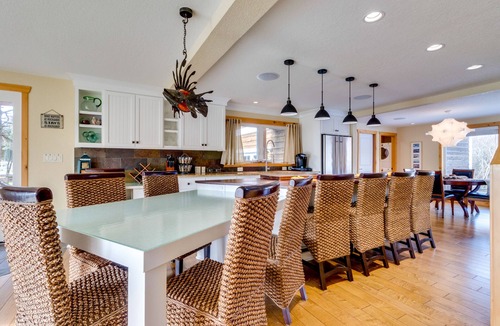 Rockaway Beach House | Waterfront home with furnished deck, firepit & amazing views - walk to the beach