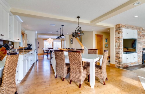 Rockaway Beach House | Waterfront home with furnished deck, firepit & amazing views - walk to the beach