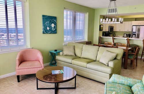 Navarre Beach Condo | Wrap Around Balcony with Beach & Sound Views from the 14th floor