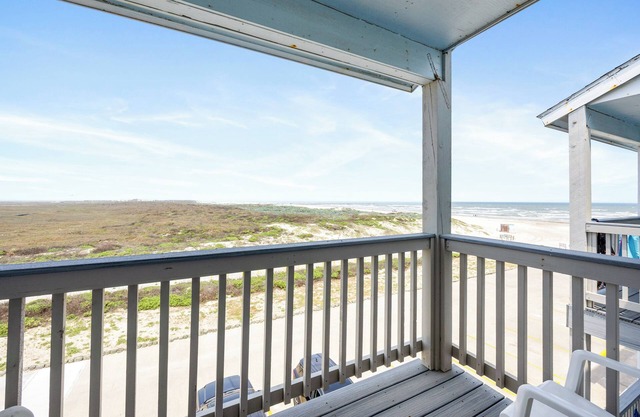 Beachfront Condo Steps from the Sand with Pool, Hot Tub, & Private Balconies