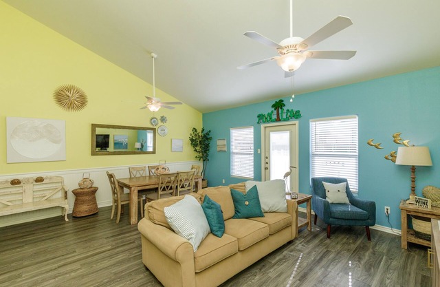 Modern Beachside Townhome with a Playground, Pool, & Kid's Splash Area