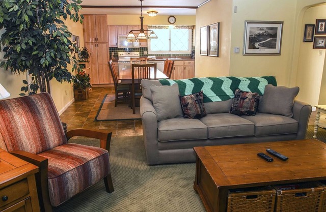 Two Bedroom Condo with Fantastic View of Fall River from the Spacious Deck.