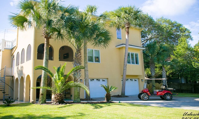 Folly Beach House | 50% off till Aug 21! Mediterranean Villa; 444 ft to Beach! Ranked in Top 1%.