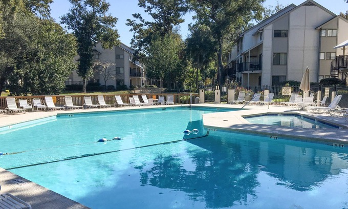 Hilton Head Island Condo | Beach escape at Springwood Villa Condos with pool & tennis - walk to beach