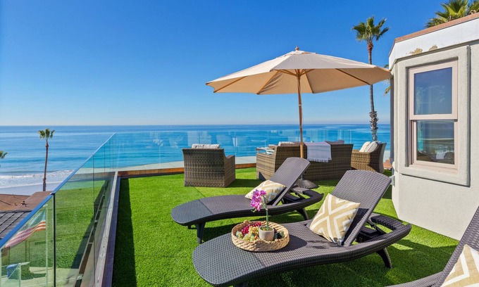 South Oceanside House | Beach View Pet Friendly Home with a Spa Pe-1724