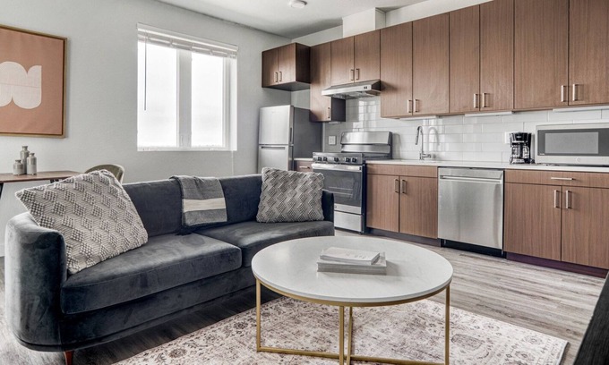 Five Points Apartment | Chic Five Points 1BR w/ Roof Deck & Gym, walk to RiNo bars, by Blueground