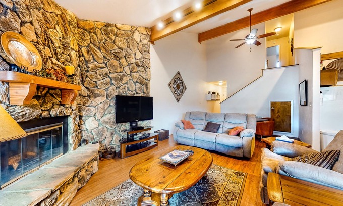 Pagosa Springs Condo | Dog-friendly condo with fireplace & entertainment - close to skiing, lakes
