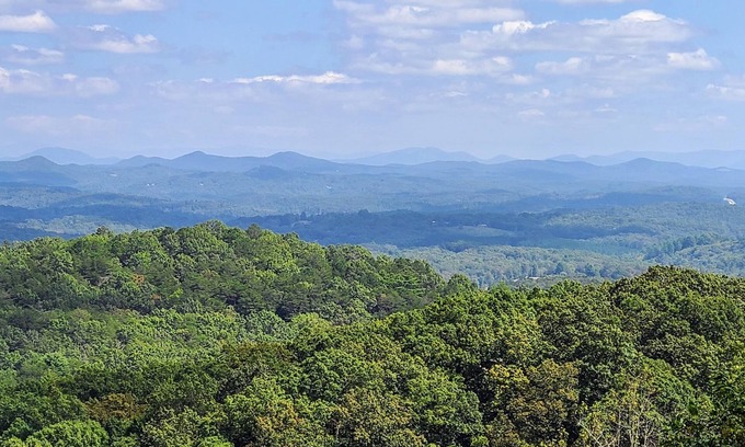 Blue Ridge Cabin | 'Endless View' from the Top of Sunrock Mountain
