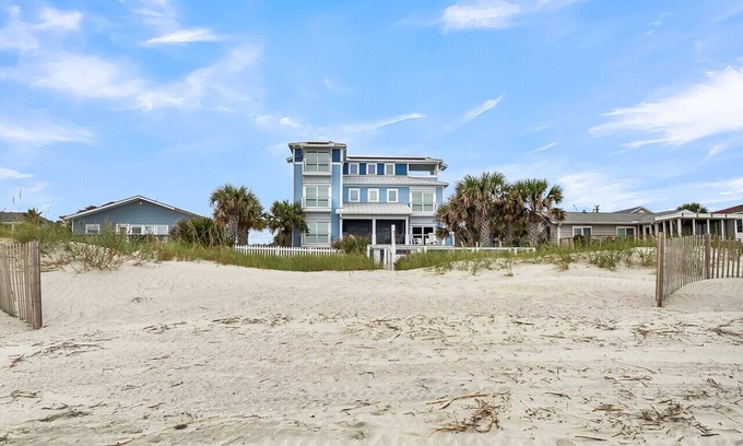 Folly Beach House | Flip-Flops Off, Fun On: Game Room, Ocean Views & Sunset Decks for 12!