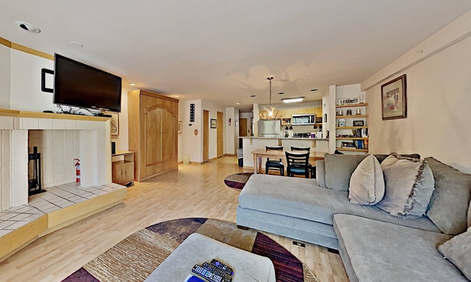 Mountain House Condo | Large Balcony, Perfect for Summer Drinks!