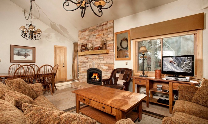 Keystone Condo | Luxury Condo for Groups with Fireplace