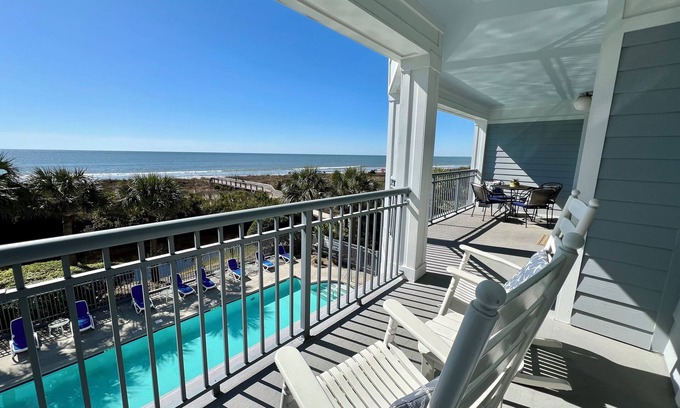 Isle of Palms Condo | Ocean Boulevard Oasis - Beachfront, Spectacular Ocean View, Pool, Beach Access!