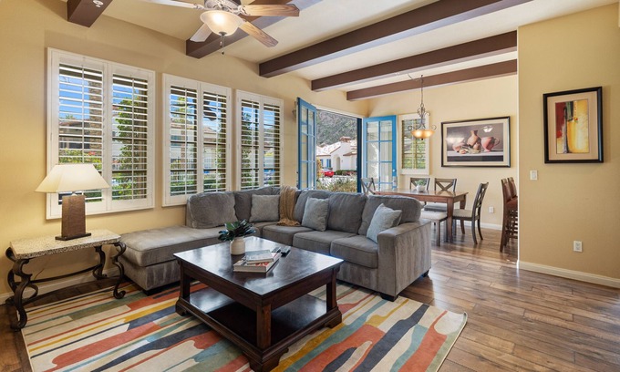 La Quinta Condo | Poolside! Stunning Villa near sparking pool & large spa, Garage, Pet Friendly! (L62-2)