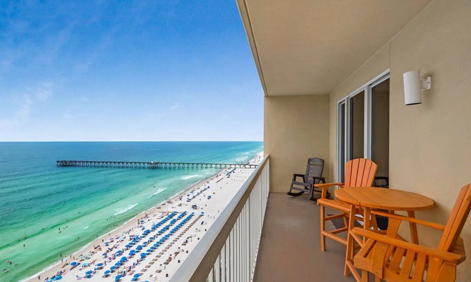 Panama City Beach Condo | Premier Host! Amazing Unit! Best Location! Beach Chairs included!