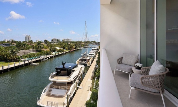 17th Street Causeway Hotel | Relax + Recharge in a Stylish Setting w/Coastal Views + Plush Furnished Balcony