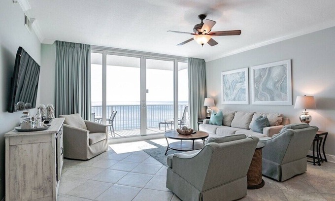 Gulf Shores Condo | San Carlos 1209 | Gorgeous, updated direct beach front! Walk to shop, dine, fun!