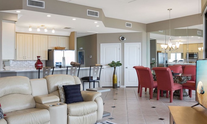 Port Aransas Apartment | Sandpiper Condominiums 1202L, Panoramic Gulf View w/ direct access to Mustang Island/Port A beaches.
