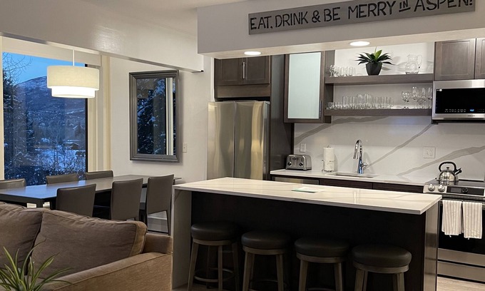 Aspen Condo | SKI -IN SKI-OUT TRAIL TO GONDOLA!1 BLK TO ASPEN CORE, NEW HEATED POOL/JACUZZI