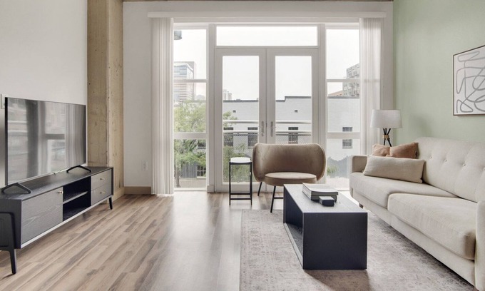Ballpark Apartment | Sleek LoDo 2BR w/ Gym, W/D & Deck, nr Coors Field, by Blueground
